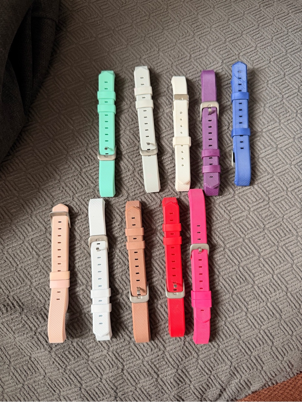 Fitbit Alta Colorful Silicone Watch Bands - lot of 10